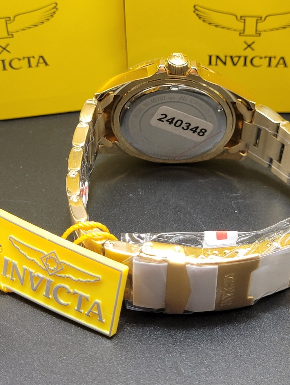 NEW Invicta Pro Diver Crestcore Men's Watch - 43mm Gold 49707 Unique No 2nd Hand - Picture 11 of 13